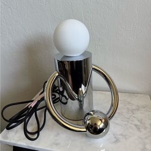 Hannah Jewett Piercing lamp septum lamp Silver Table Lamp